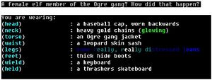 A female elf member of the Ogre gang? How did that happen?